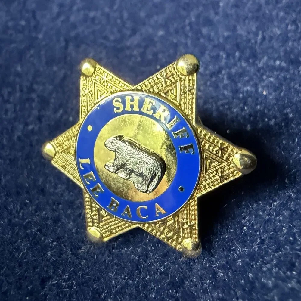 Vintage US California Former Sheriff Lee Baca Lapel Pin